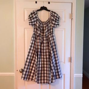 Torrid Off the Shoulder Gingham Dress